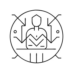 maven icon, maven line art - simple line art of maven, perfect for maven logos and icons