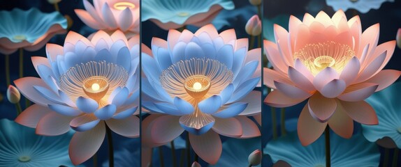 vibrant yellow flower trilogy with captivating petals
