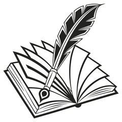 book and feather