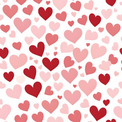 seamless background with hearts