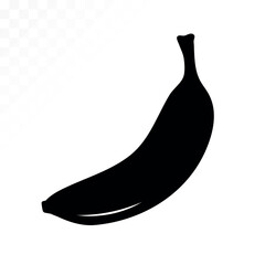 Banana icon. Banana fruit icon isolated on white background. Style flat silhouette symbol sign logo design. Vector illustration on white isolated background