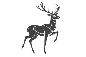 deer silhouette vector illustration