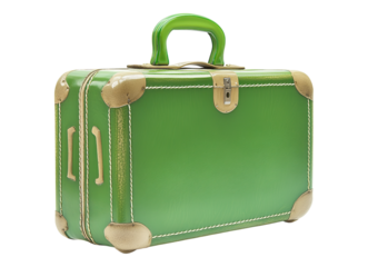Retro green suitcase