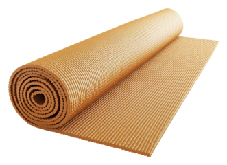 Rolled yoga mat