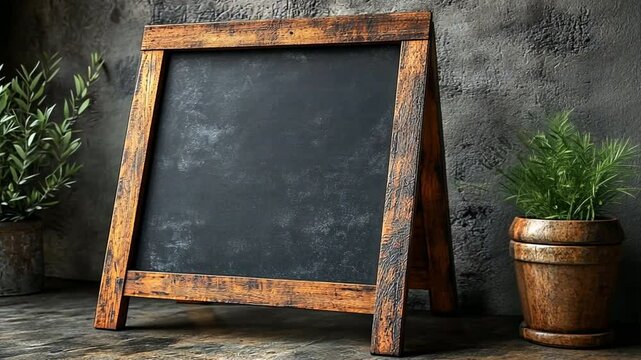 blackboard with chalk on a blackboard
