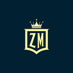 initials law firm logo design vector