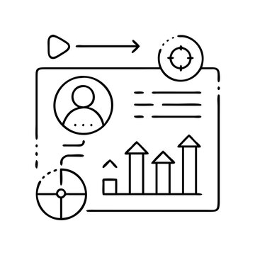 black and white data analysis dashboard clip art preview
