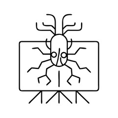rootkit icon, rootkit line art - simple line art of rootkit, perfect for rootkit logos and icons