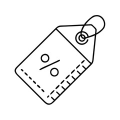 sale tag icon, sale tag line art - simple line art of sale tag, perfect for sale tag logos and icons