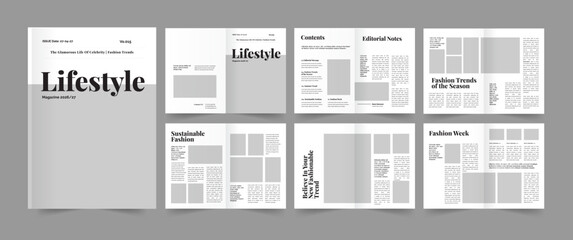  Lifestyle Magazine Template also Fashion Magazine Design.