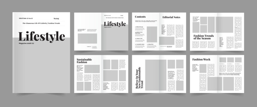  Lifestyle Magazine Template also Fashion Magazine Design.