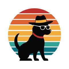 dog wearing sunglasses
