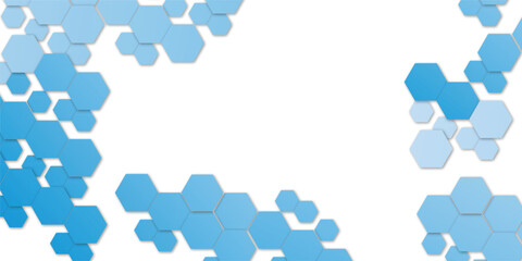Abstract, hexagon, illustration, blue, pattern, backgrounds, horizontal, textured, shape, design, futuristic, template, bright, geometric shape, vector, abstract backgrounds, concepts, creativity, mos