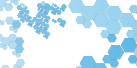 Abstract, hexagon, illustration, blue, pattern, backgrounds, horizontal, textured, shape, design, futuristic, template, bright, geometric shape, vector, abstract backgrounds, concepts, creativity, mos