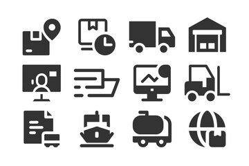 set of furniture icons Vector Illustration 