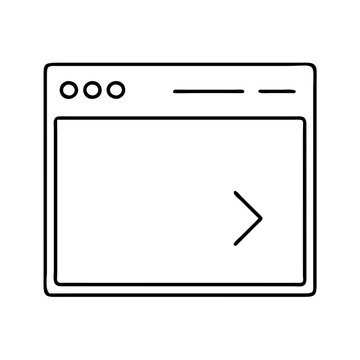 recommend clip art: terminal window icon, terminal window line art - simple line art of terminal window, perfect for terminal window logos and icons