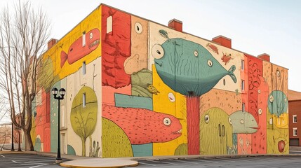 Explore the vibrant world of global street art. Powerful murals transforming cityscapes. Perfect for urban and contemporary themes.