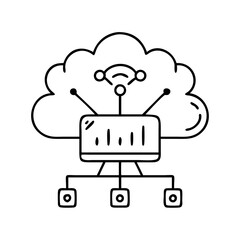 wan icon, wan line art - simple line art of wan, perfect for wan logos and icons