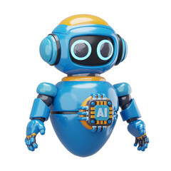 Artificial Intelligence 3D Illustraation asset