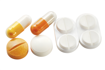  pills isolated on white background PNG