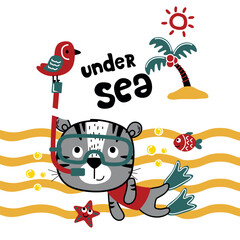 Funny furry friend showing amusing antics to make kids happy