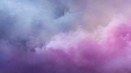 Dreamy Gradient Backdrop of Dusty Purple Clouds Transitioning Softly in a Serene Atmosphere
