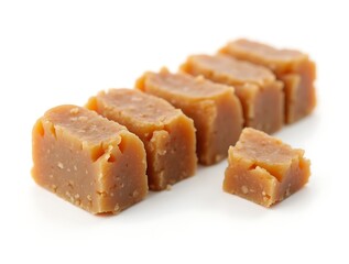 organic_dog_food_bar_broken_into_segments_and_laid_on_white_with_high_clarity