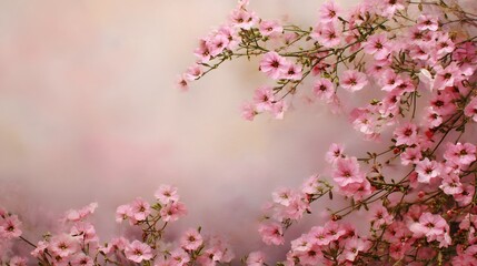 Fototapeta premium Delicate Pink Floral Backdrop with Soft Pastel Hues Perfect for Creative Projects and Designs