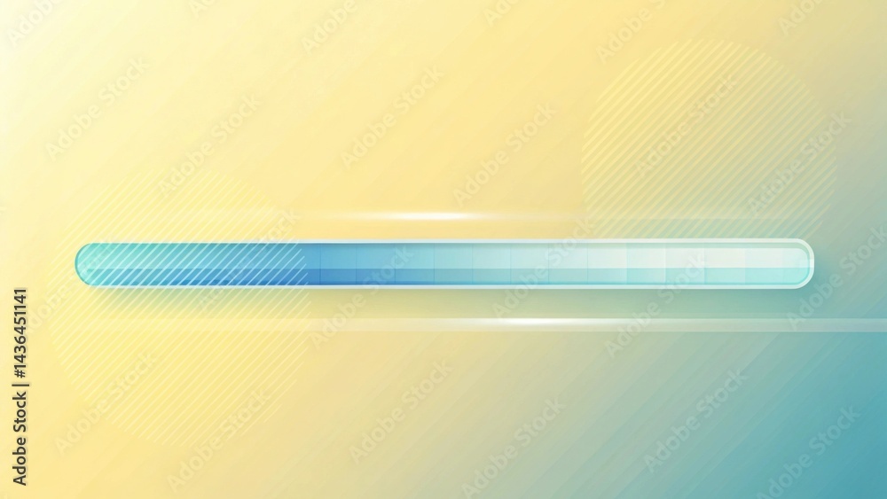 Aufkleber Abstract pastel background with a progress bar showing a process in motion