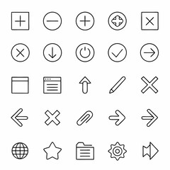 Minimal Line UI Icons