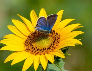 butterfly on Sunflower 