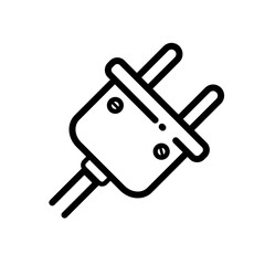 electric plug – vector icon