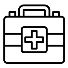 Fototapeta premium First Aid Kit Icon Element For Design 
