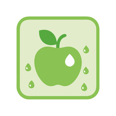 vector illustration of an apple