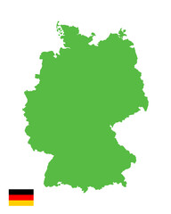 germany map with transparent background