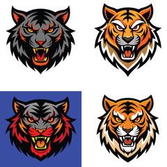 tiger head vector