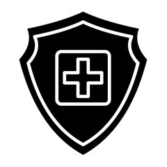 Fototapeta premium Medical Shield Icon Element For Design 