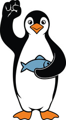 penguin illustration stock photos