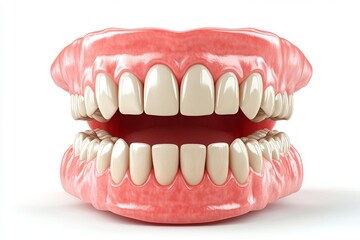 Obraz premium A duplicate of the human jaw or oral cavity used in dental modeling