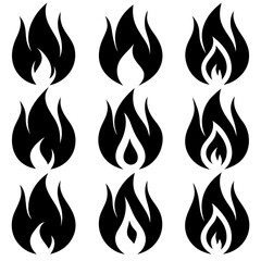 Fire vector set