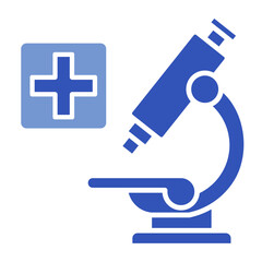 Microscope Research  Icon Element For Design	