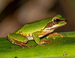 Obraz premium Green and Golden Bell Frog 