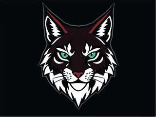 Lynx logo. lynx logo design. Wild lynx. Vector illustration. 