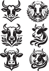 vector illustration of a bull