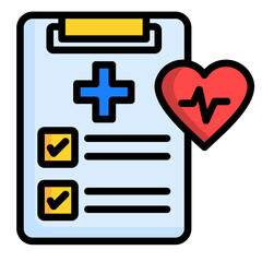 Obraz premium Health Checkup Icon Element For Design 