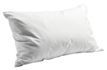 PNG White pillow cushion white background comfortable.