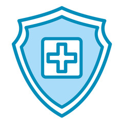 Medical Shield  Icon Element For Design	