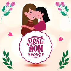 Love you mom happy mothers day greeting
