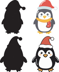 Fototapeta premium set of penguins