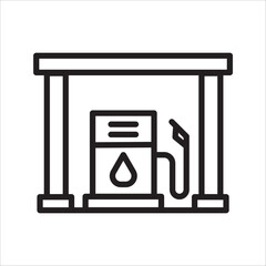 fuel pump icon.gasoline pump icon design.on white background